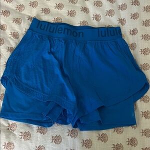 Lululemon Vibrant Blue Athletic Shorts - 8